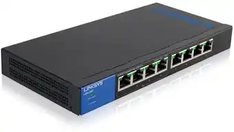 Expert Linksys lgs108p-eu switch zwart aanbieding