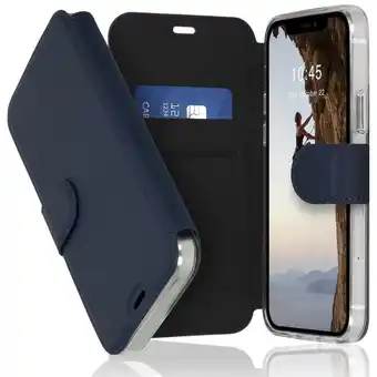 Expert Accezz xtreme wallet voor apple iphone 12 (pro) telefoonhoesje blauw aanbieding