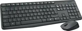 Expert Logitech mk235 (qwerty us) toetsenbord zwart aanbieding