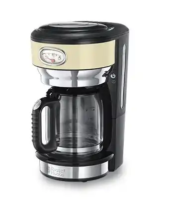 Expert Russell hobbs 21702-56 retro koffiefilter apparaat wit aanbieding