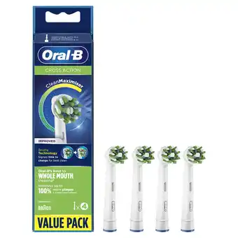 Expert Oral b opzetborstel crossaction / eb50rb-4 mondverzorging accessoire wit aanbieding