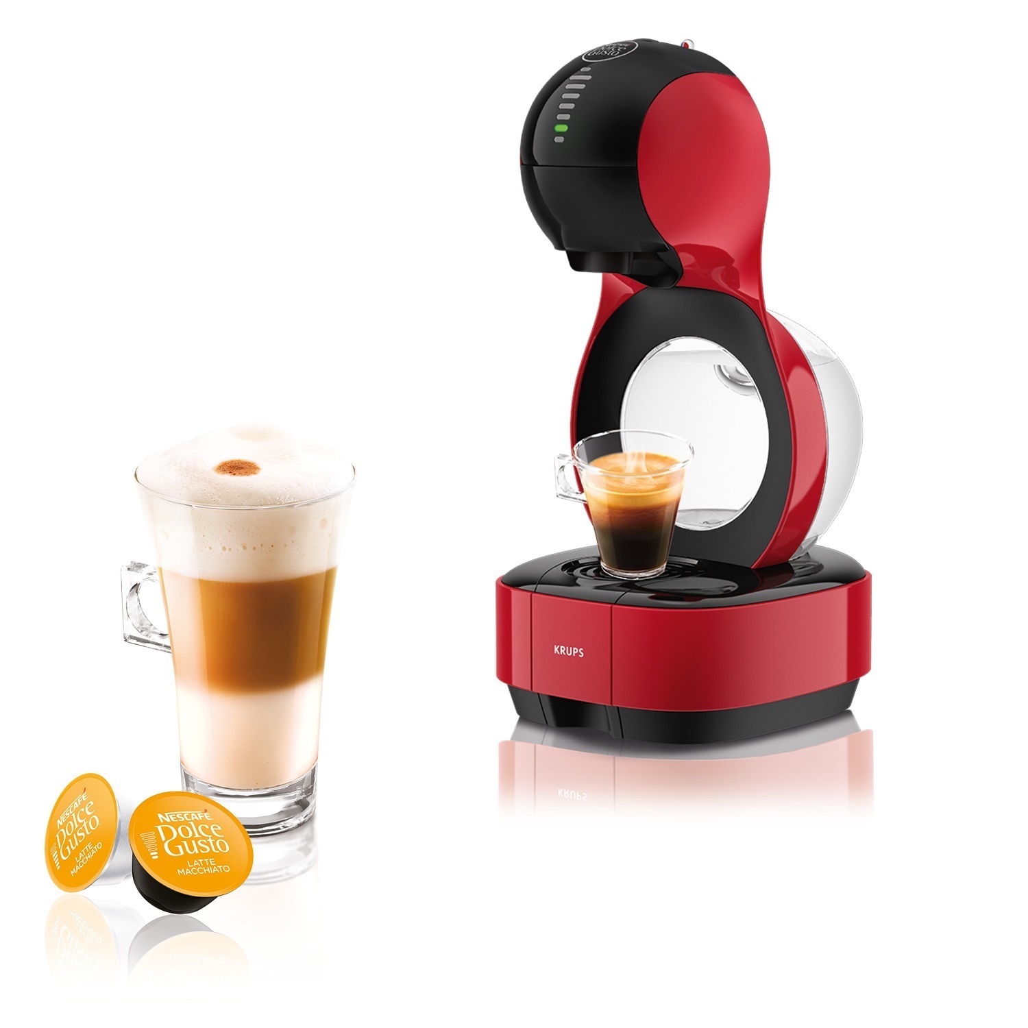 Krups kp1305 dolce gusto lumio espresso apparaat rood aanbieding bij Expert