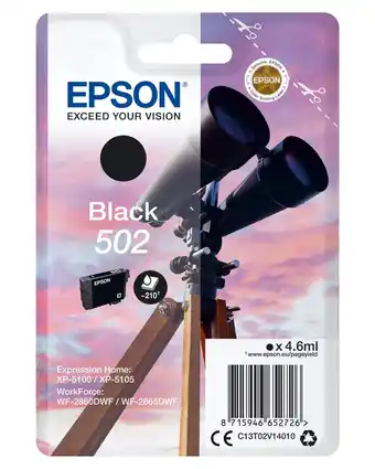 Expert Epson 502 - verrekijker inkt zwart aanbieding