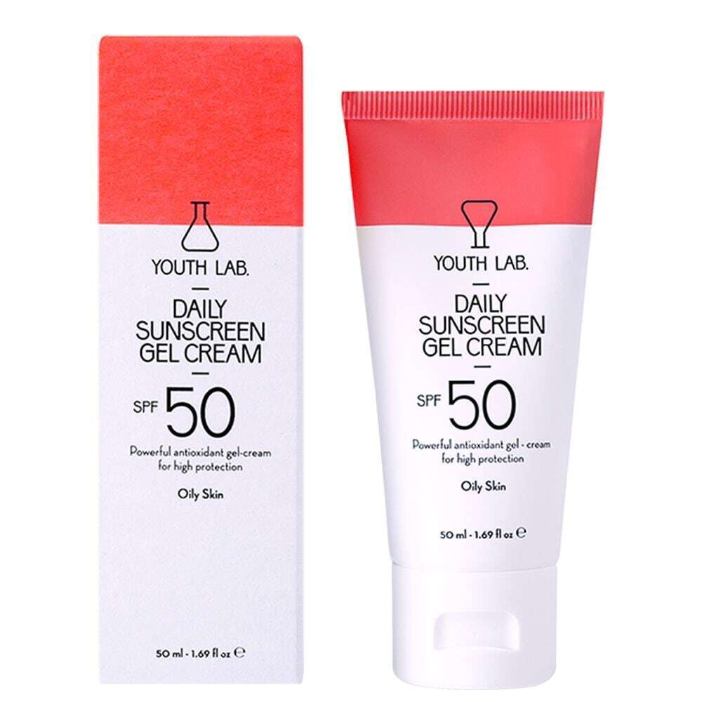 Youth lab. daily sunscreen gel cream spf 50 oily skin aanbieding bij