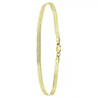 Douglas Lucardi gerecycled zilveren goldplated platte armband bewerkt aanbieding