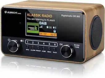 Expert Albrecht dr 865 senior dab radio zwart aanbieding