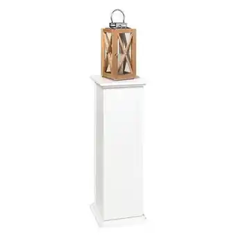 Leen Bakker Pilaar essex - wit - 30x30x89 cm - leen bakker aanbieding