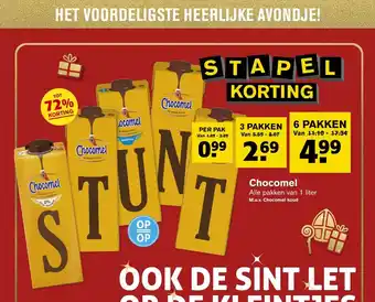 Hoogvliet Chocomel 1 liter aanbieding