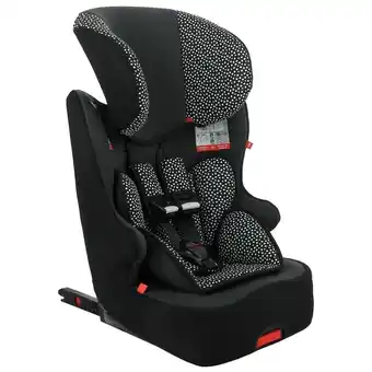 HEMA Hema autostoel doorgroei 9-36kg isofix zwart/witte stip aanbieding