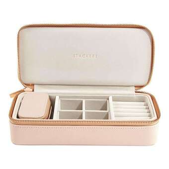 Douglas Stackers large & petite travel box box blush & grey aanbieding