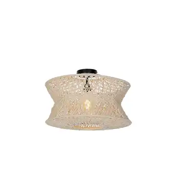 Lampenlicht.nl Oosterse plafondlamp macramé 50 cm - leonard aanbieding