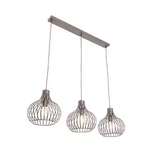 Lampenlicht.nl Moderne hanglamp bruin 3-lichts - saffira aanbieding