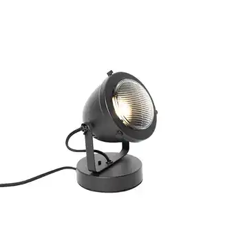 Lampenlicht.nl Industriële tafellamp zwart 18 cm - emado aanbieding