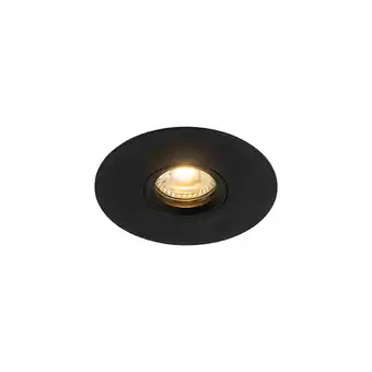 Lampenlicht.nl Moderne inbouwspot zwart 12 cm - buco aanbieding