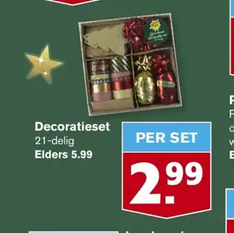 Hoogvliet Decoratieset 21-delig aanbieding