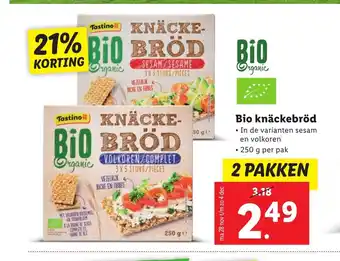 Lidl Bio knackebrod 2 pakken aanbieding