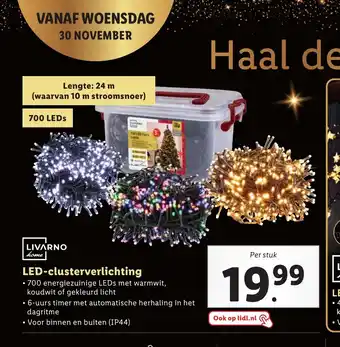 Lidl Livarno home LED-clusterverlichting aanbieding