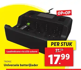 Lidl Tronic Universele batterijlader aanbieding