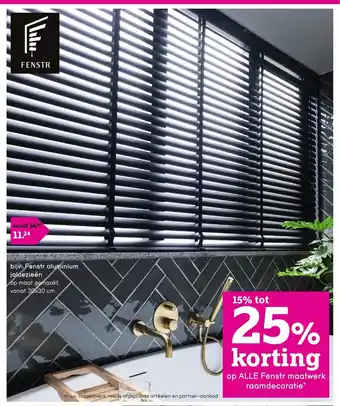 Leen Bakker Fenstr aluminium jaloezieen 30x30 cm aanbieding