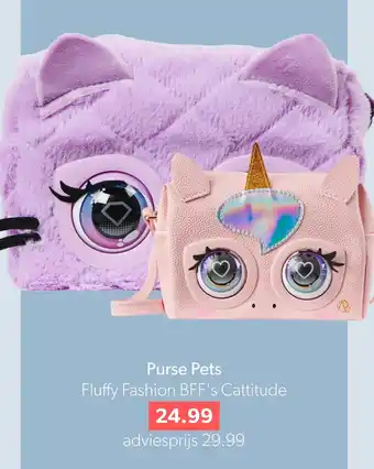 Wehkamp Purse pets fluffy fashion bff's cattitude aanbieding