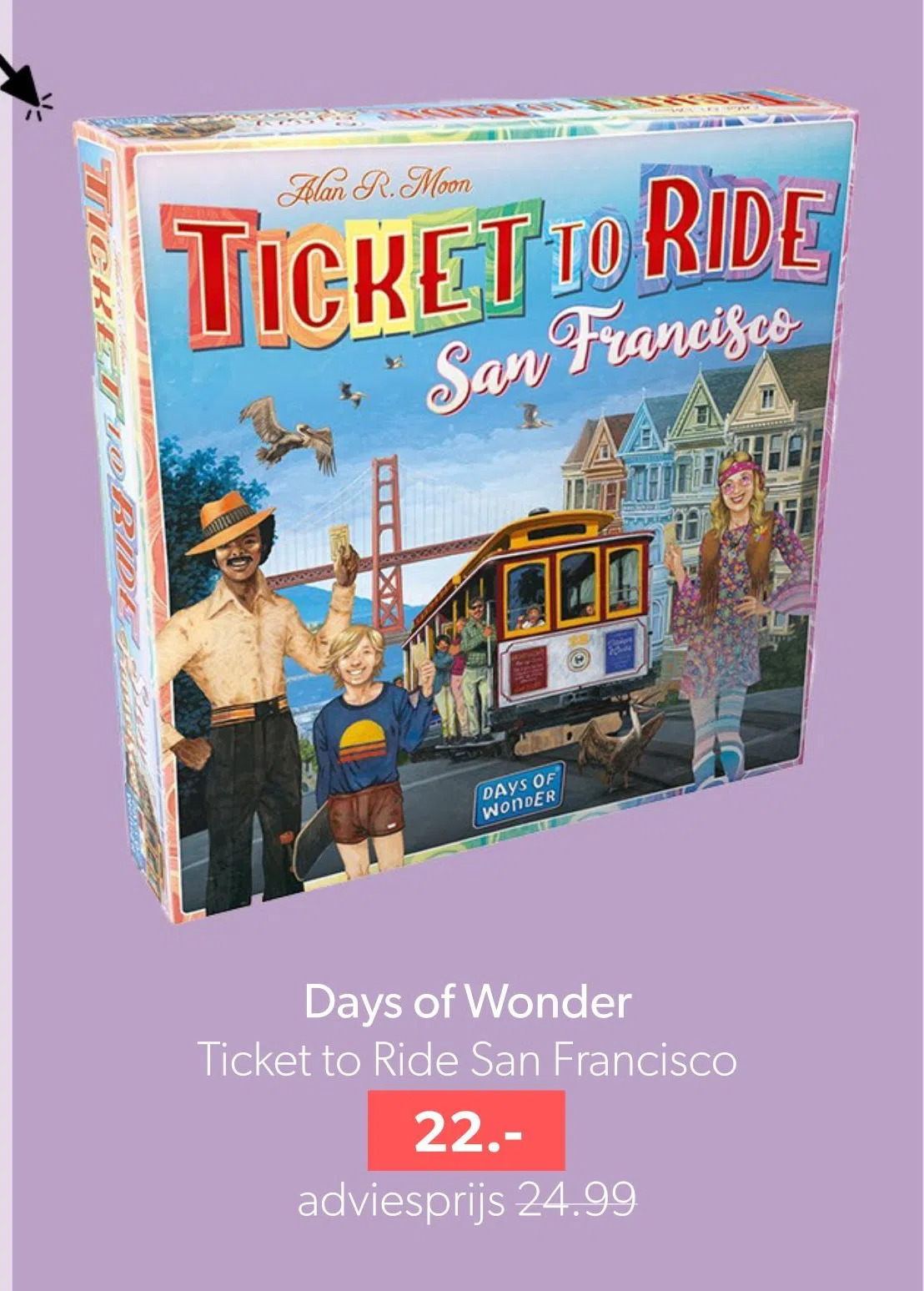 Days of wonder ticket to ride san francisco aanbieding bij Wehkamp