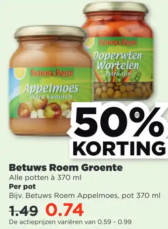 PLUS Betuws roem groente aanbieding