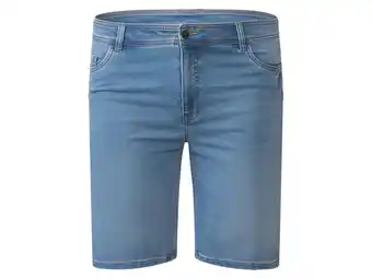 Lidl Livergy korte heren denim sweatshort plus size (60, lichtblauw) aanbieding