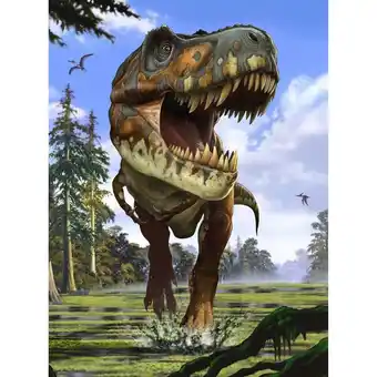 Blokker Komar tyrannosaurus rex vlies fotobehang 184x248cm 2-banen aanbieding