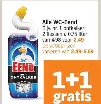 Albert Heijn Alle wc-eend aanbieding