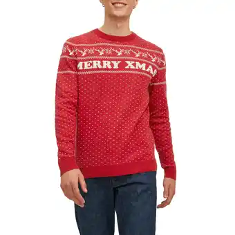 Plutosport Jack & jones originals xmas knit crew sweater heren aanbieding