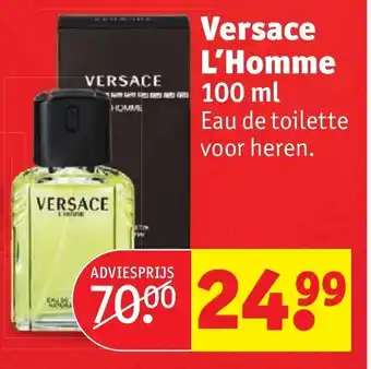 Kruidvat Versace L'Homme 100 ml aanbieding