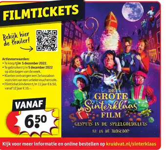 Kruidvat Filmtickets aanbieding