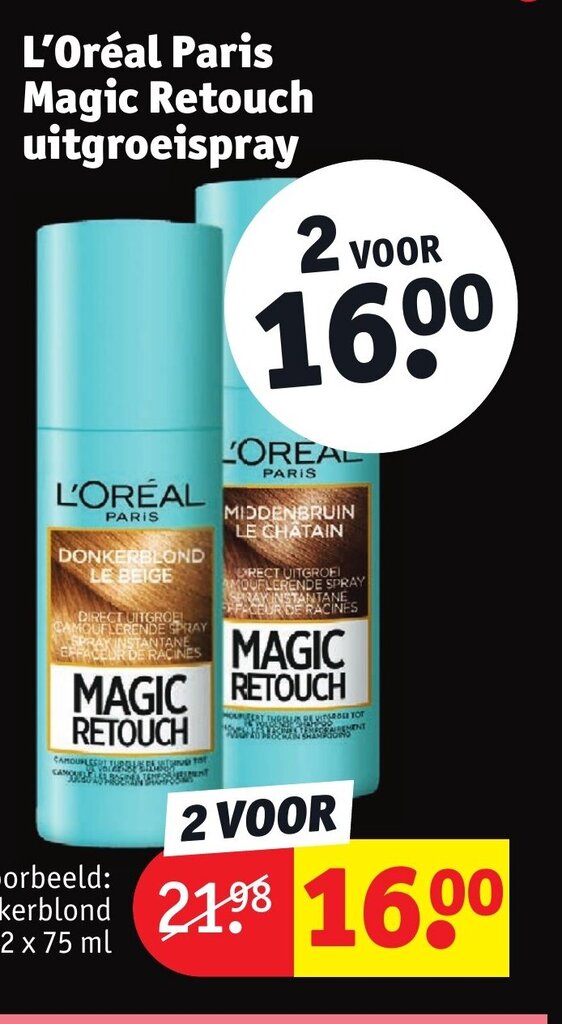 L'Oreal Paris Magic Retouch uitgroeispray aanbieding bij Kruidvat