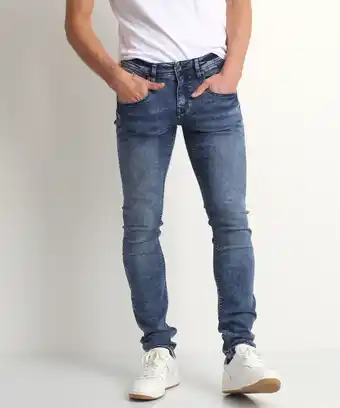 terStal Heren slim fit ultraflex jeans (mid) blauw in maat aanbieding