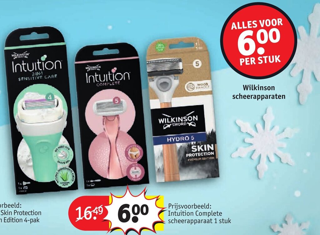 Wilkinson scheerapparaten aanbieding bij Kruidvat