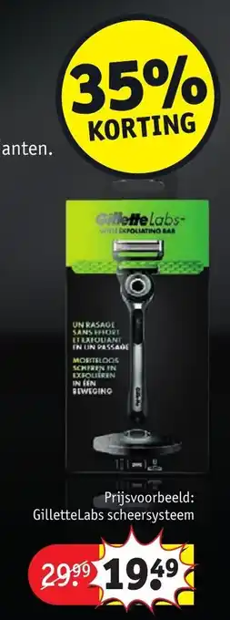Kruidvat GilletteLabs scheersysteem aanbieding