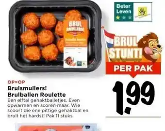 Vomar Voordeelmarkt Brulsmullers! brulballen roulette aanbieding