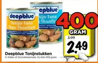 Vomar Voordeelmarkt Deepblue tonijnstukken aanbieding