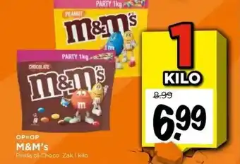 Vomar Voordeelmarkt M&m's pinda of choco. aanbieding