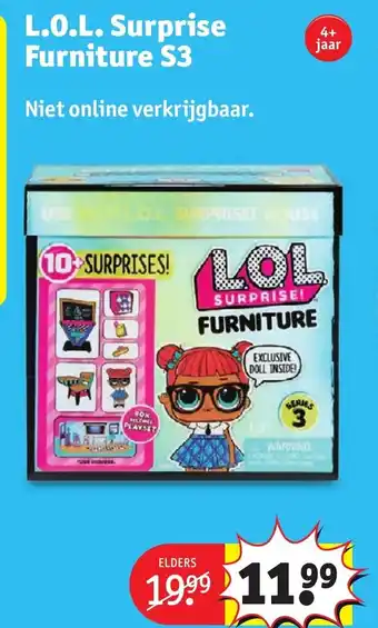 Kruidvat L.O.L. Surprise Furniture S3 aanbieding