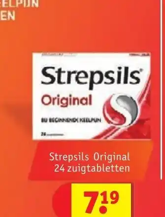 Kruidvat Strepsils Original 24 zuigtabletten aanbieding