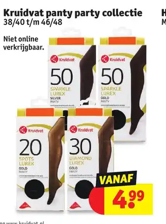 Kruidvat Panty party collectie 38/40 t/m 46/48 aanbieding