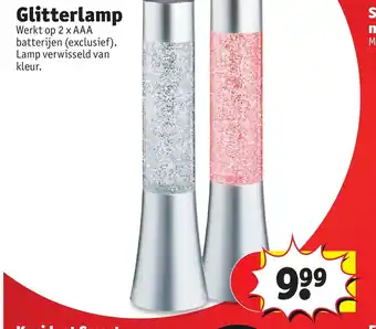 Kruidvat Glitterlamp aanbieding