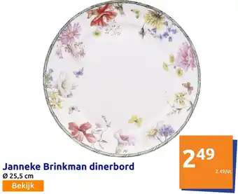 Action Janneke Brinkman dinerbord a 25 5 CR aanbieding