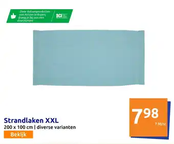 Action Strandlaken XXL aanbieding