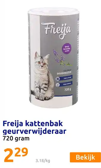 Action Freija kattenbak geuryerwijderaar aanbieding