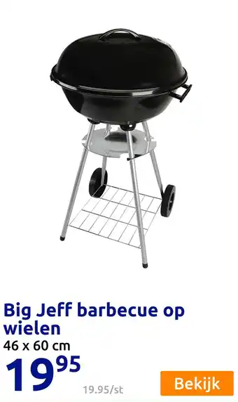 Action Big Jeff barbecue op wielen aanbieding