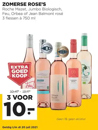 Jumbo Zomerse rose's aanbieding