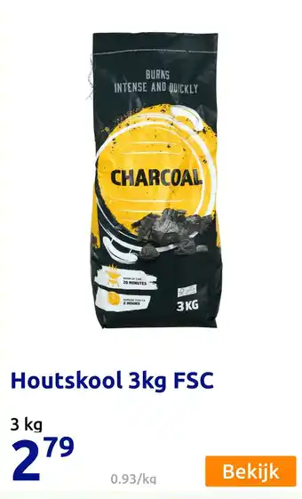 Action Houtskool 3kg FSC aanbieding