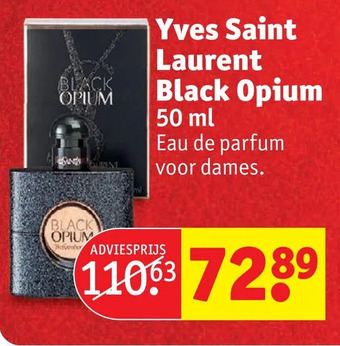Kruidvat Yves saint laurent black opium aanbieding